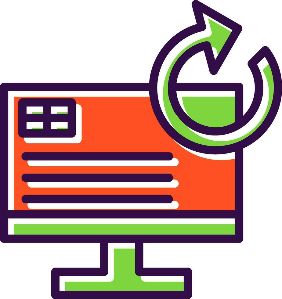 System Restore Vector Icon Design