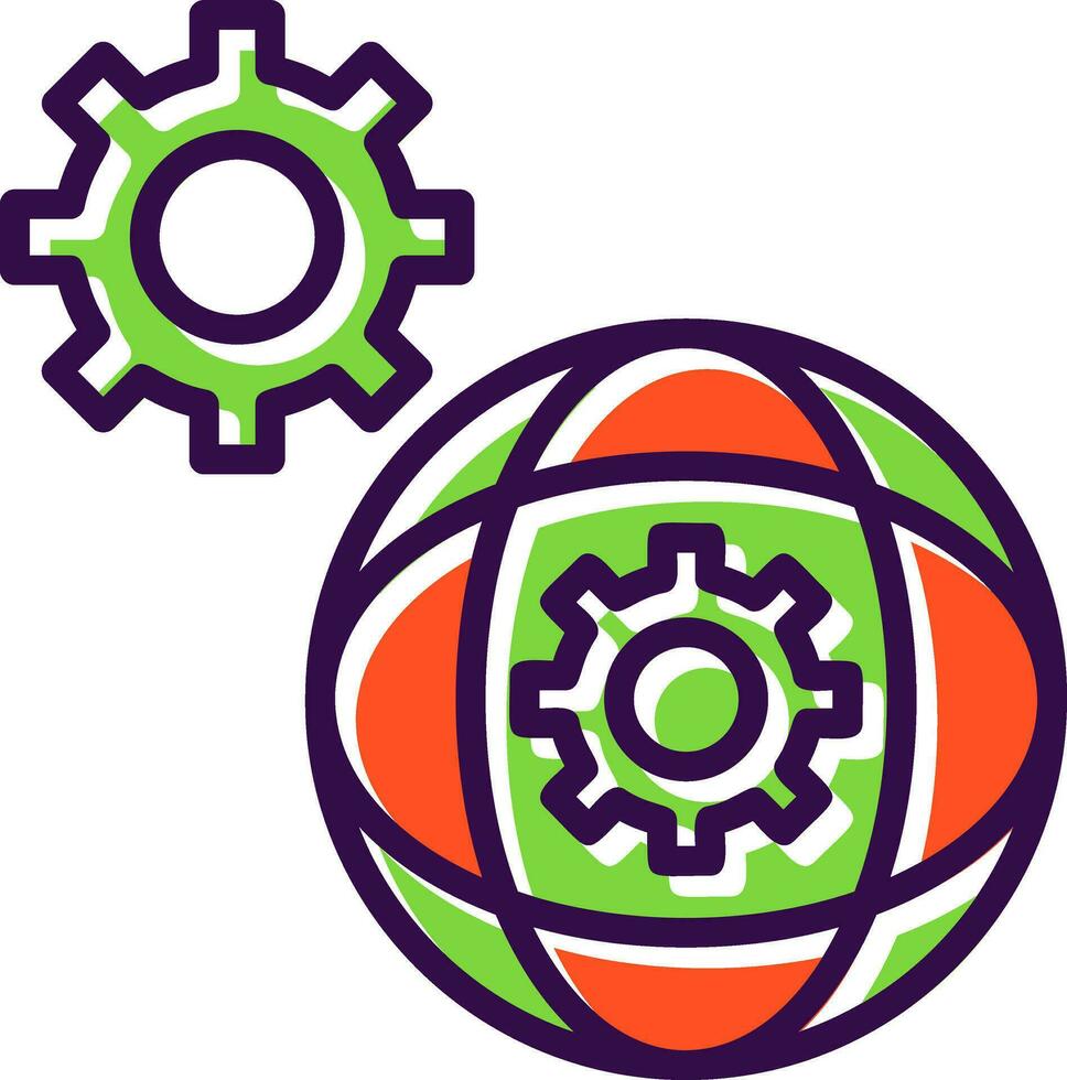 Network Settings Vector Icon Design