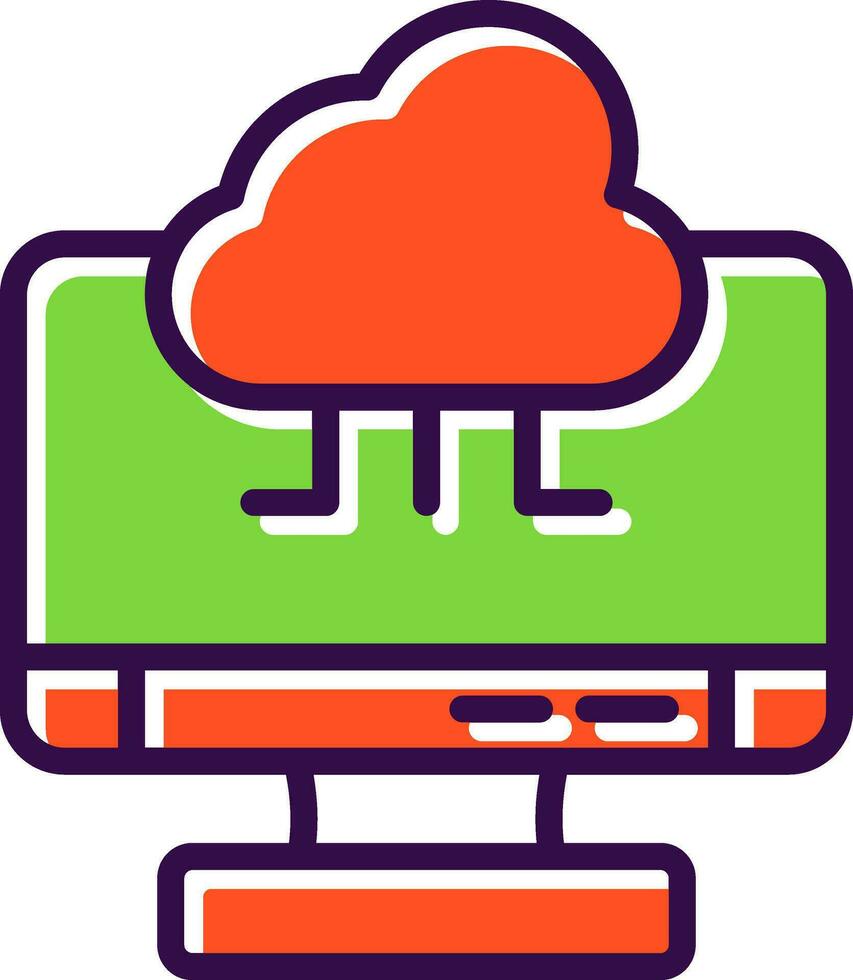 Cloud Computing Vector Icon Design