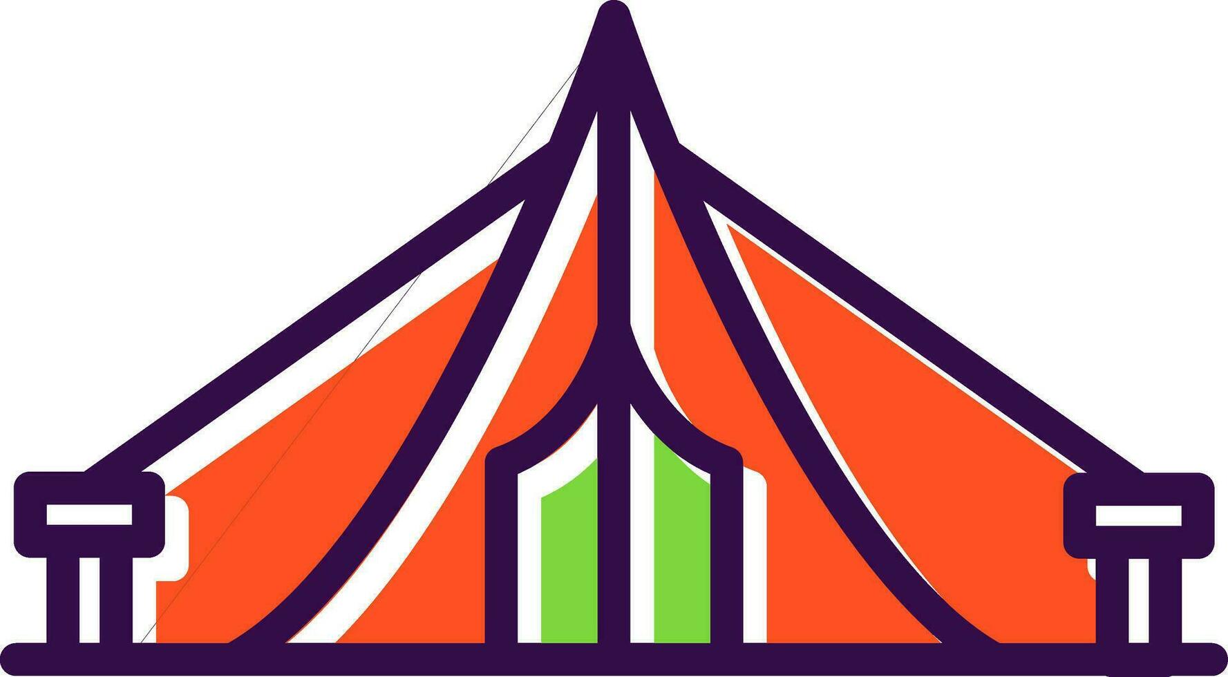 Tent Vector Icon Design