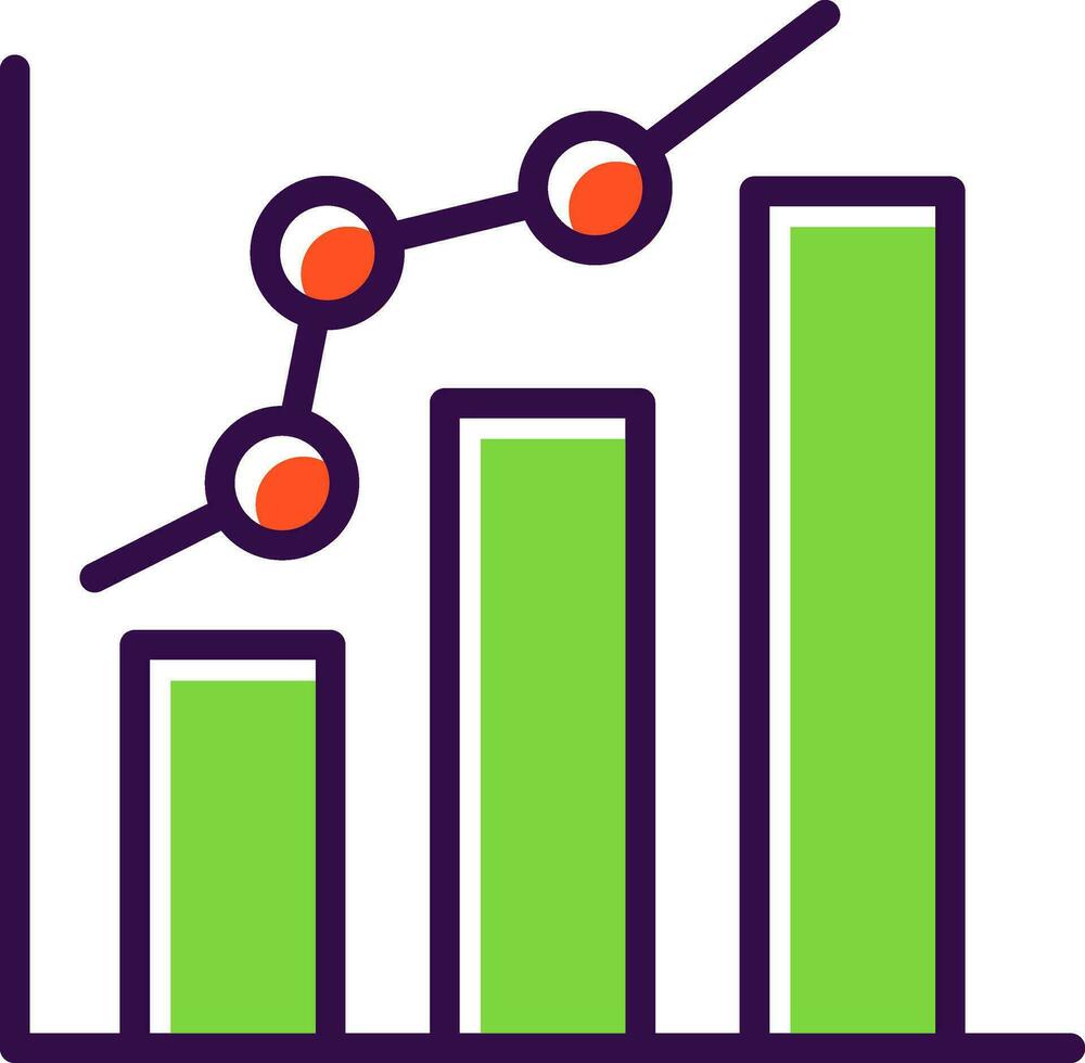 Bar chart Vector Icon Design