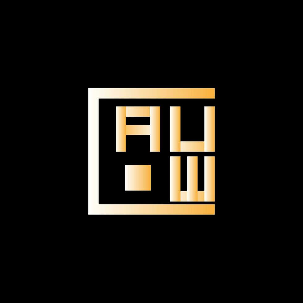auw letra logo vector diseño, auw sencillo y moderno logo. auw lujoso alfabeto diseño