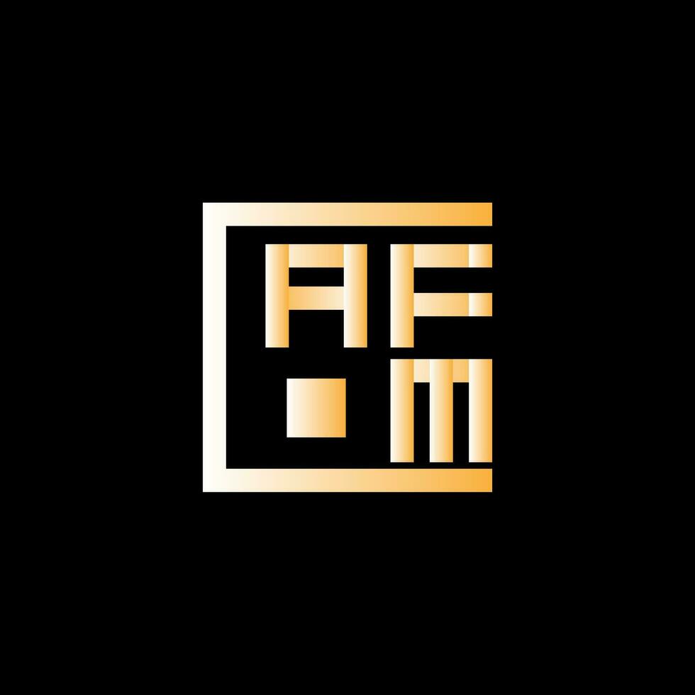 AFM letter logo vector design, AFM simple and modern logo. AFM luxurious alphabet design