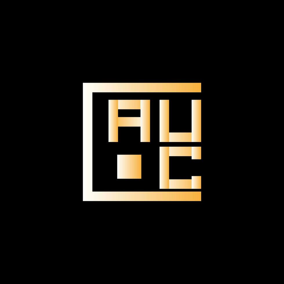 AUC letter logo vector design, AUC simple and modern logo. AUC luxurious alphabet design