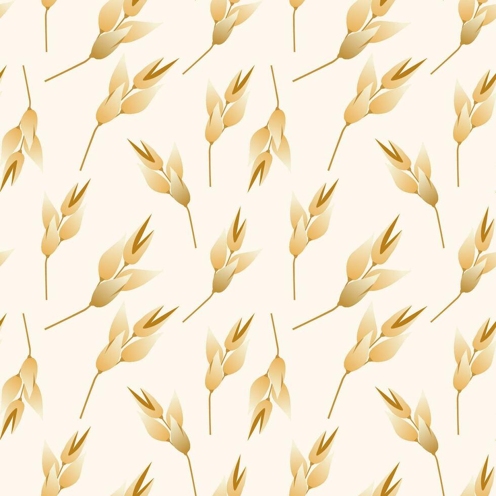Oats are a seamless pattern. Perfect for various projects like textiles, paper crafts, and more. vector