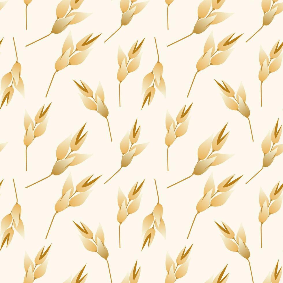 Oats are a seamless pattern. Perfect for various projects like textiles, paper crafts, and more. vector