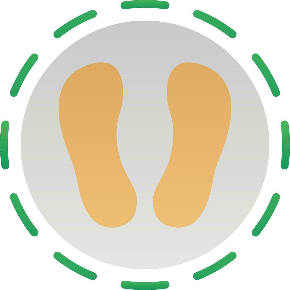 Shoe print Vector Icon Design