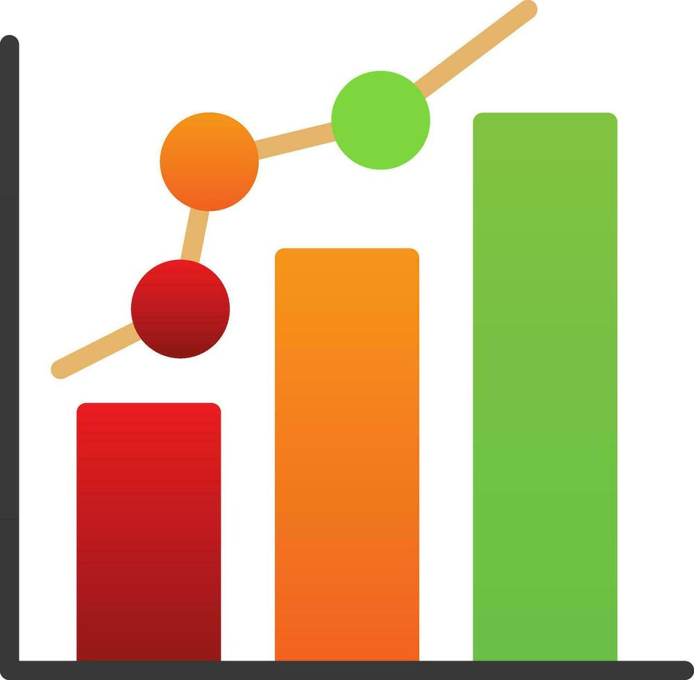 Bar chart Vector Icon Design