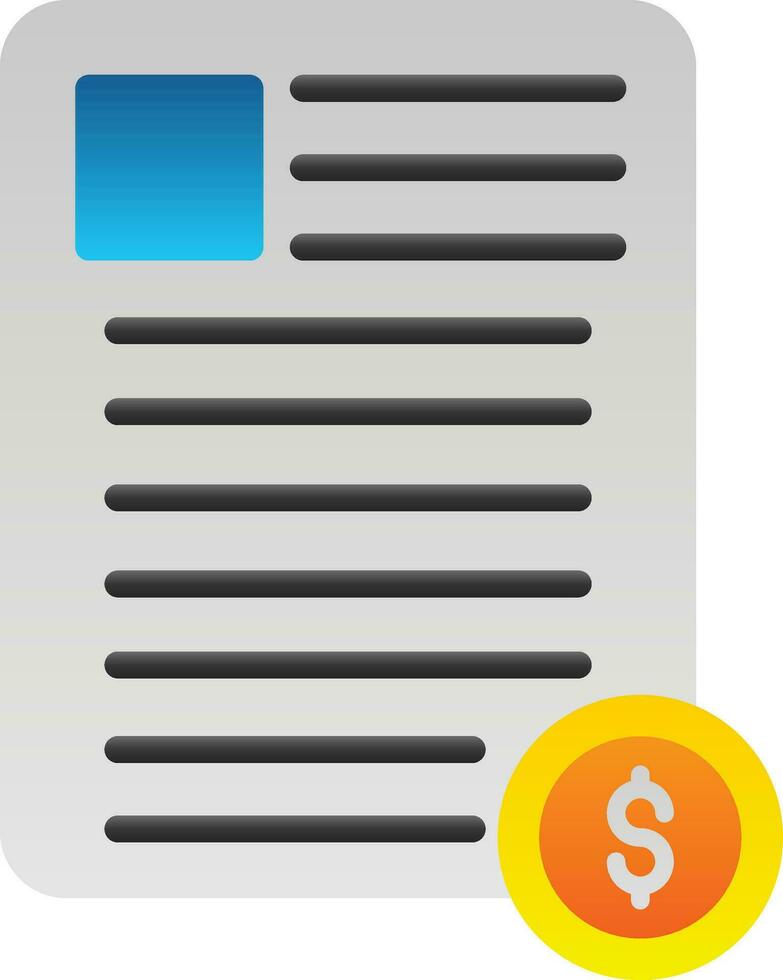 Invoice Vector Icon Design