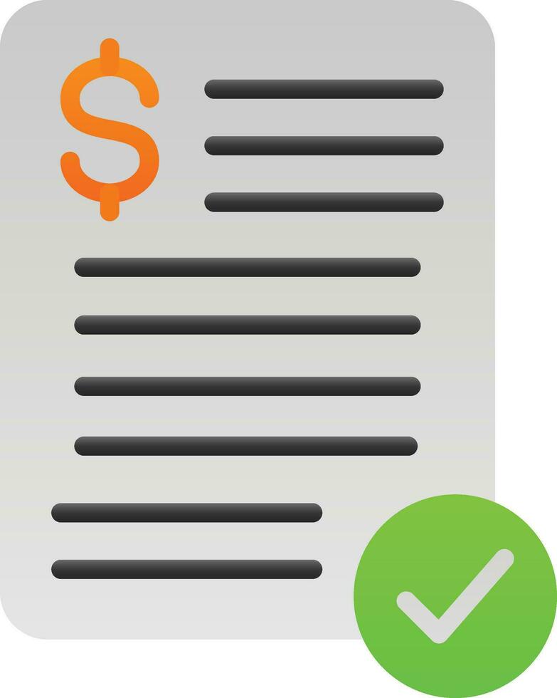 Bills Vector Icon Design