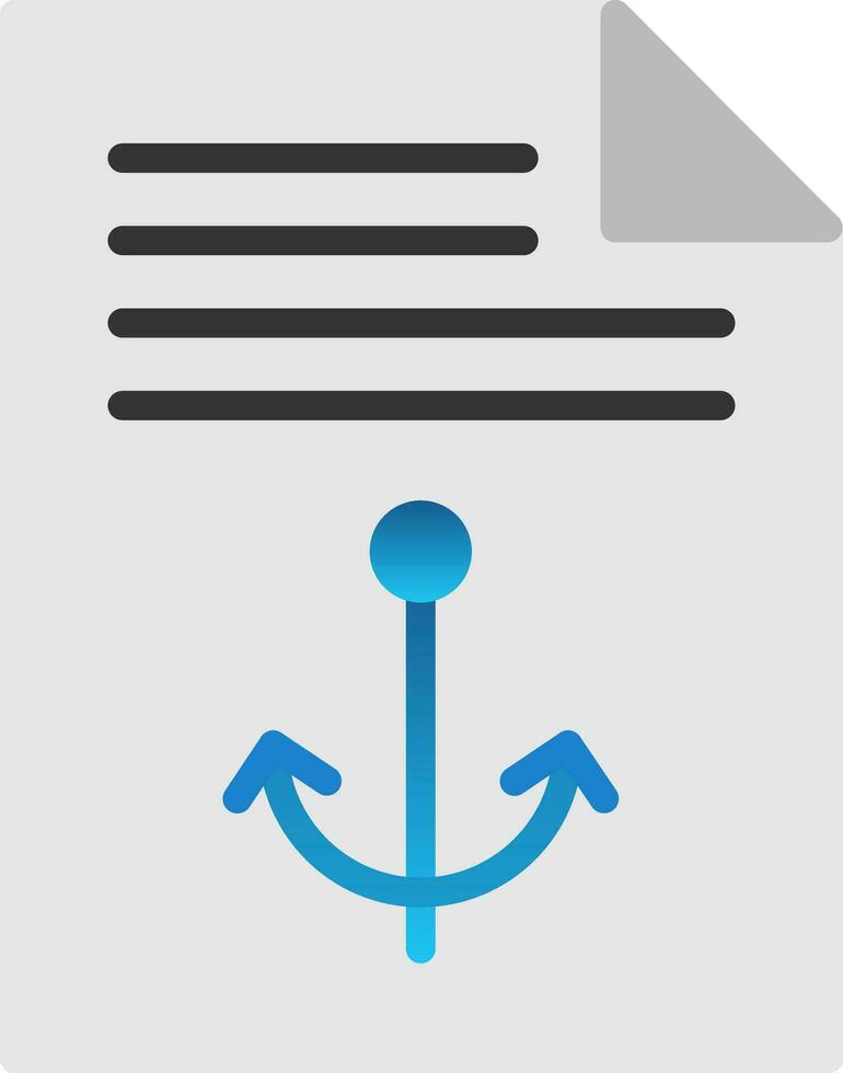 Anchor Text Vector Icon Design