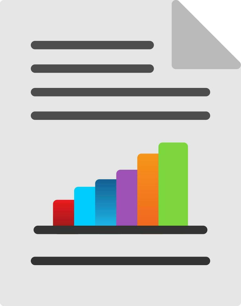 Bar Chart Vector Icon Design