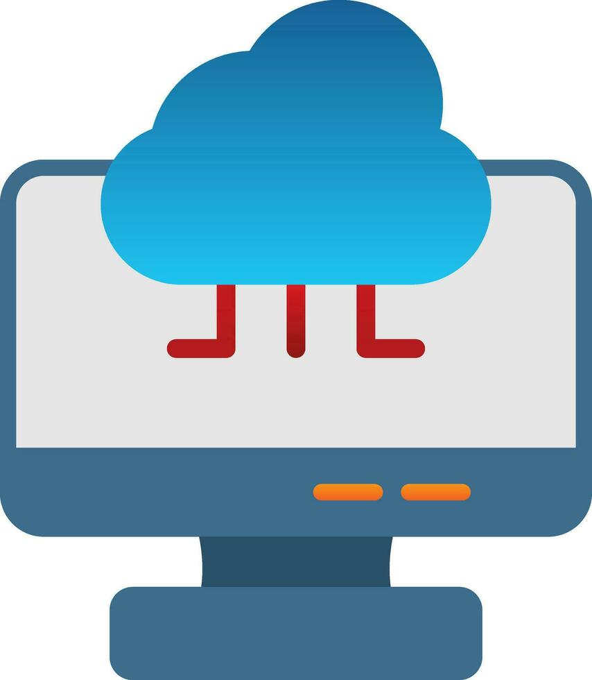 Cloud Computing Vector Icon Design