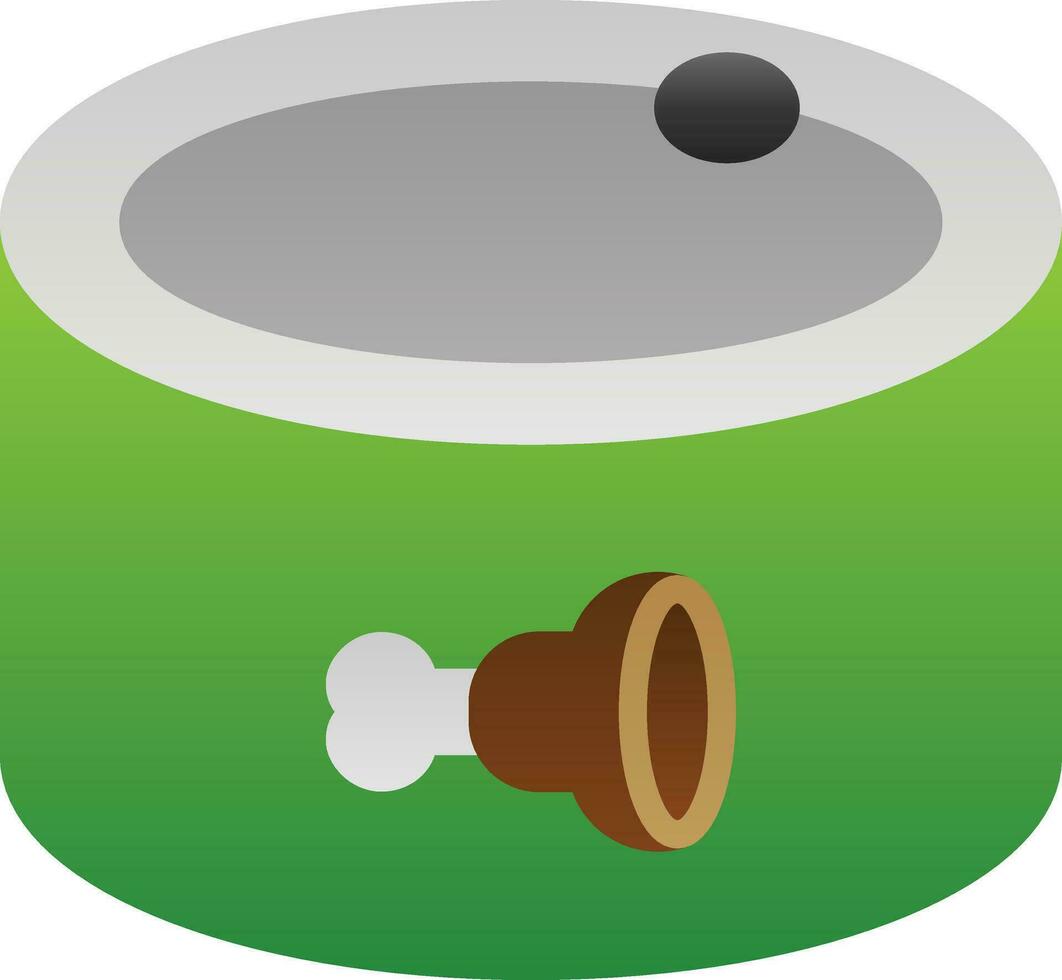 Canned food Vector Icon Design