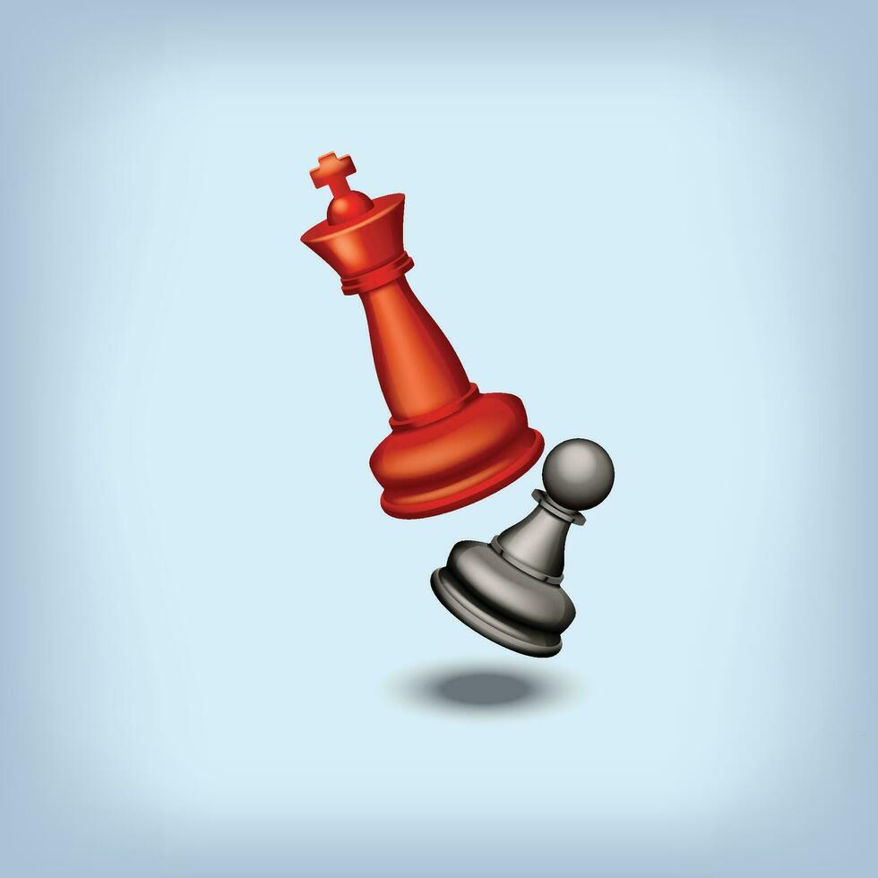 chess red king vector