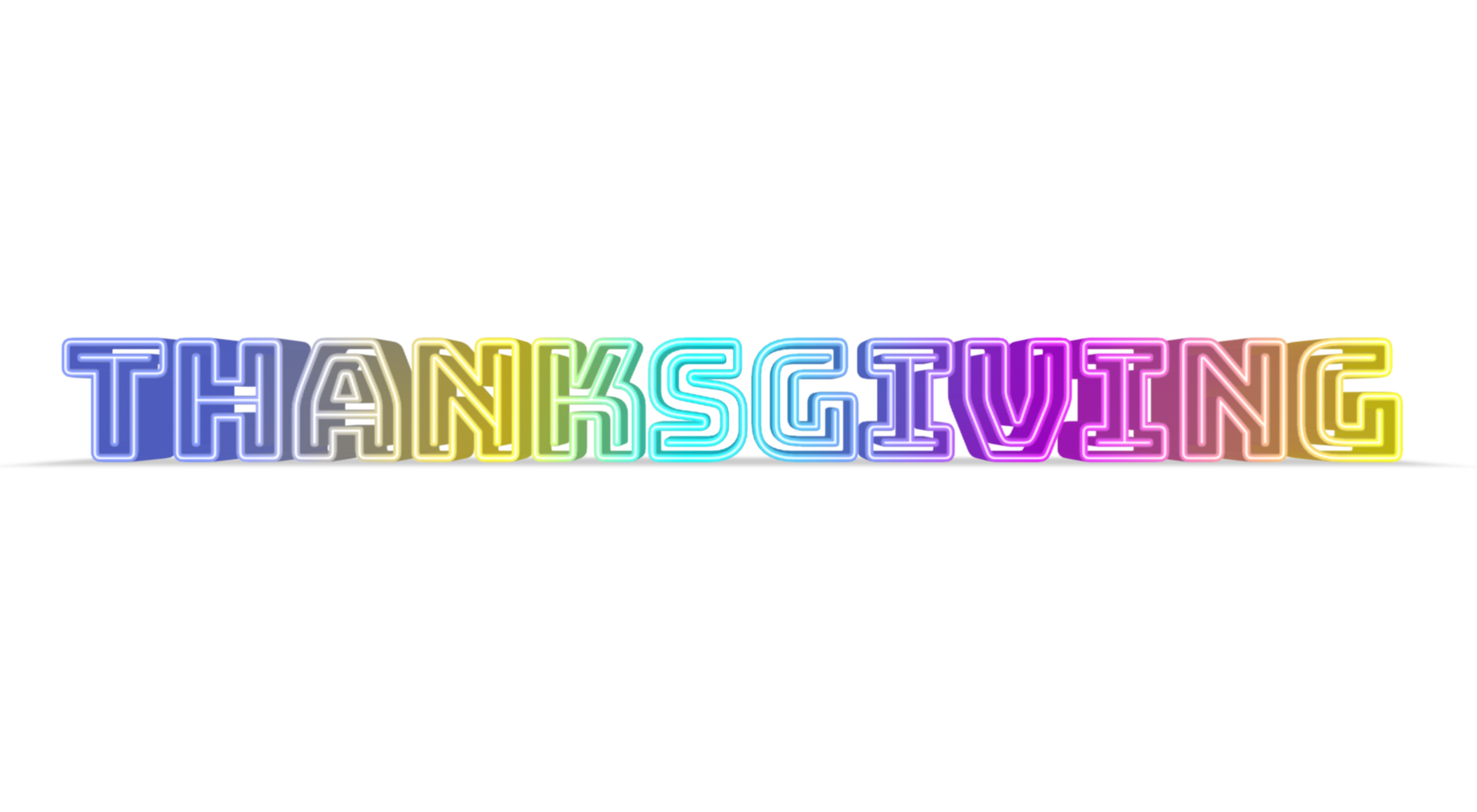Happy thanksgiving with colorful png