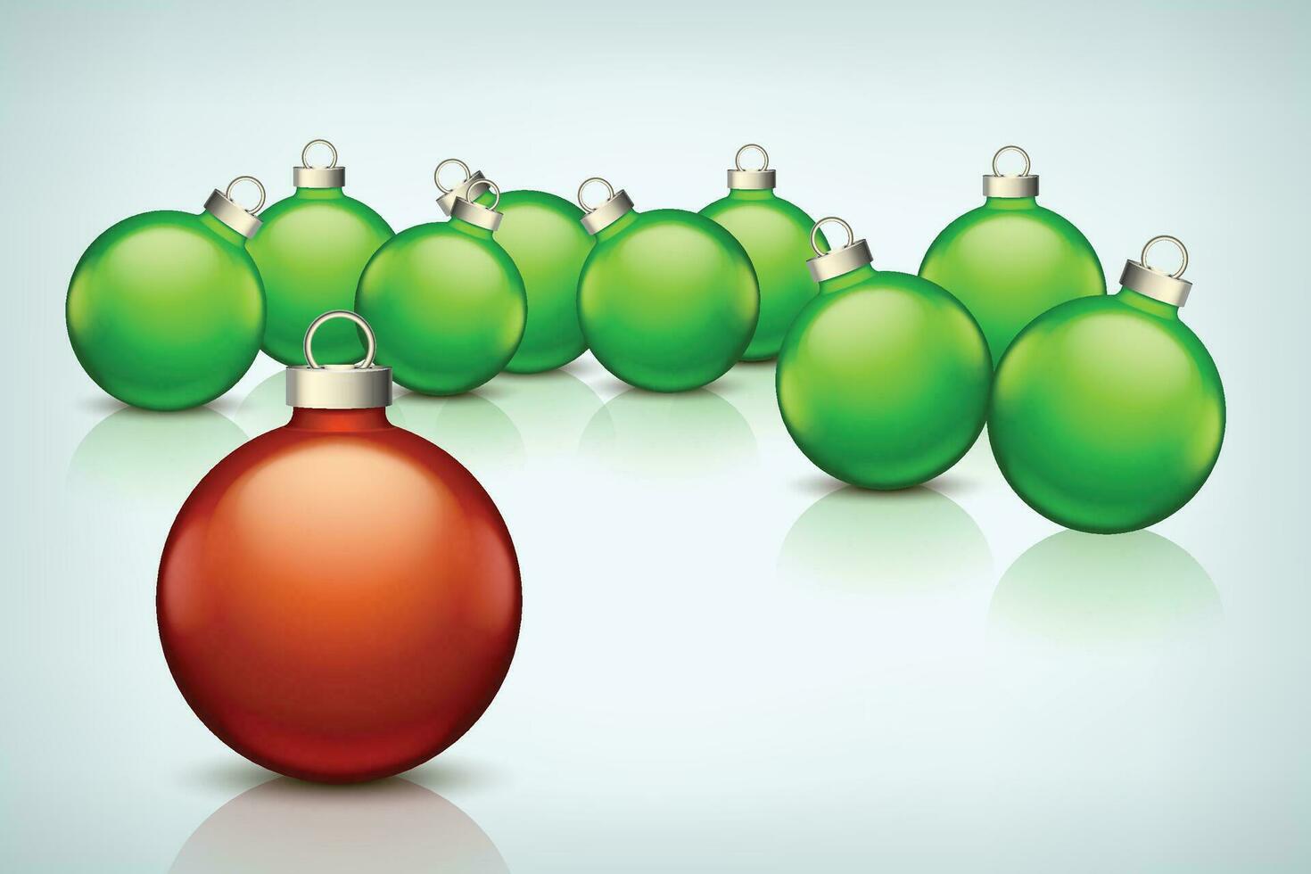 xmas balls group vector
