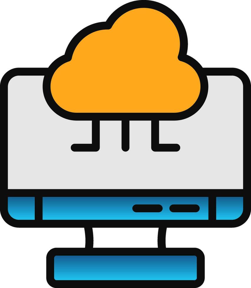 Cloud Computing Vector Icon Design