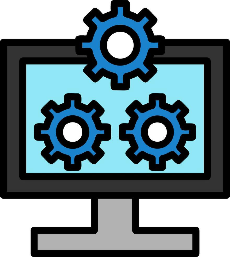 System Configuration Vector Icon Design