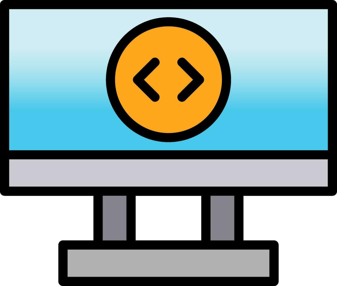 Remote Desktop Vector Icon Design