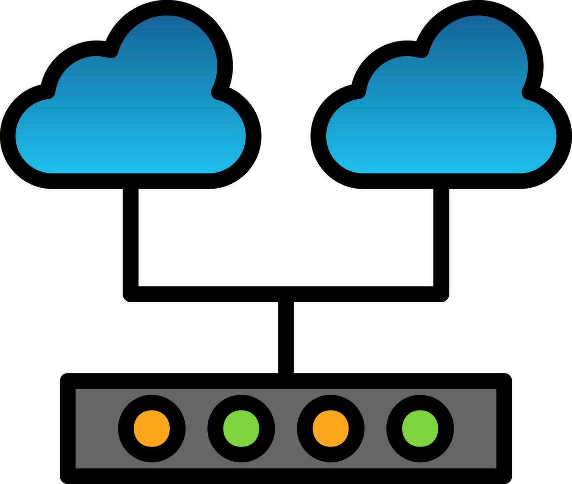 Cloud Support Vector Icon Design