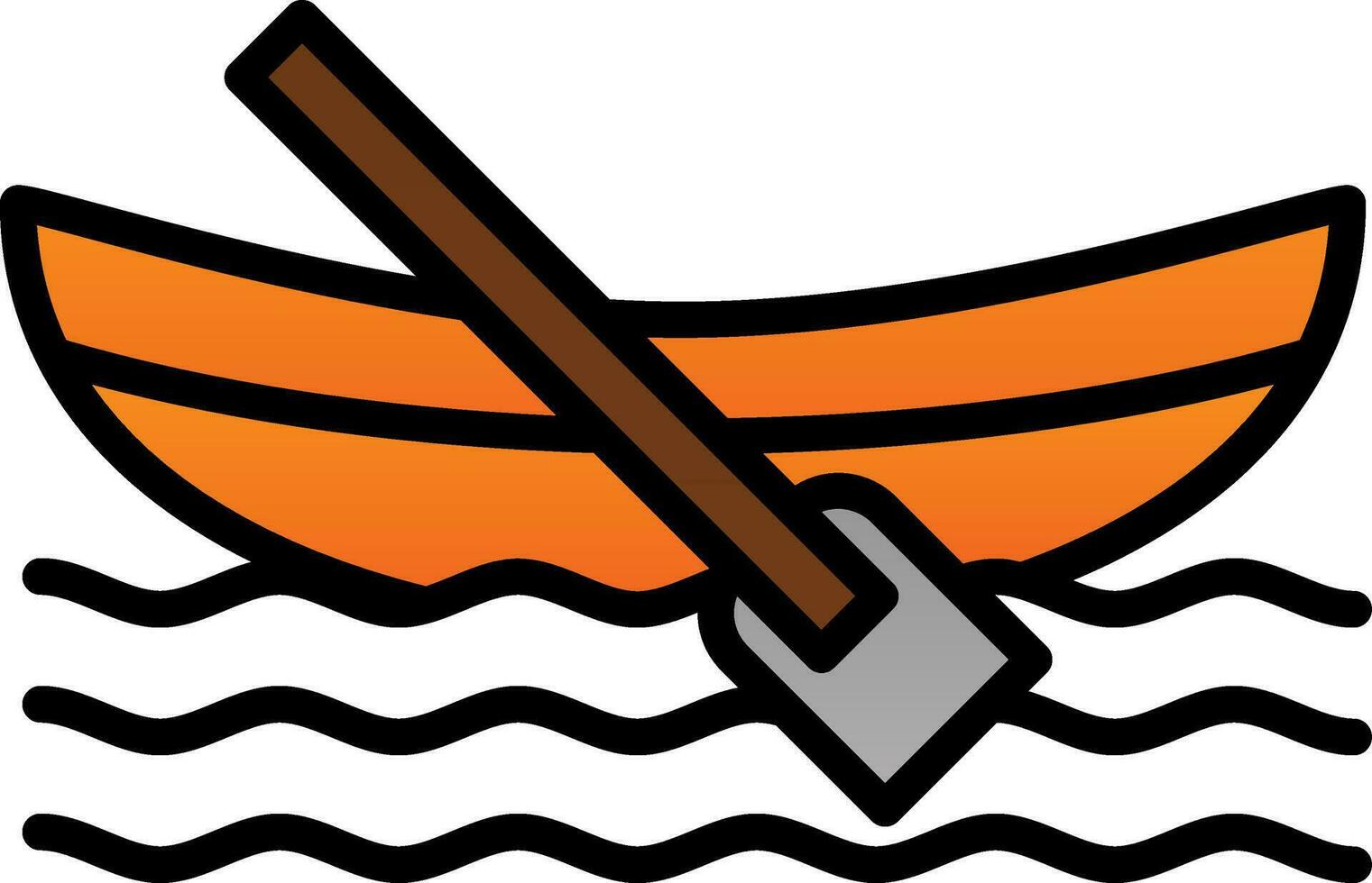 Dinghy Vector Icon Design