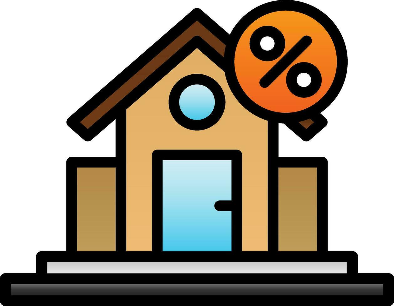 House discount Vector Icon Design