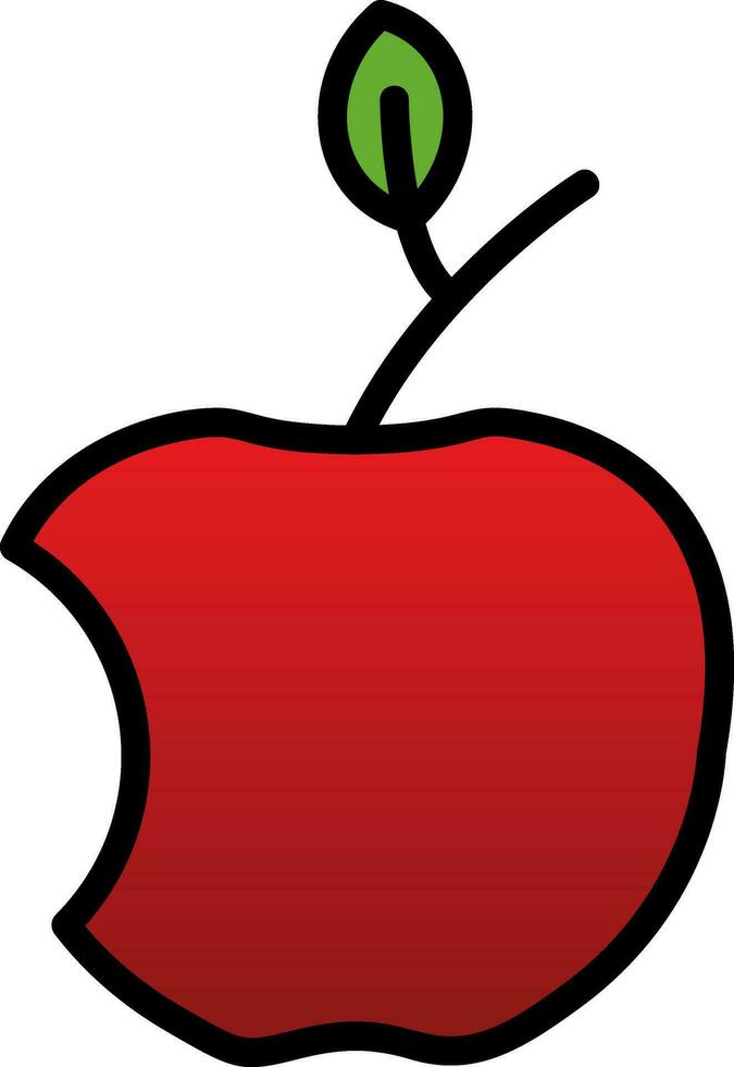 diseño de icono de vector de manzana