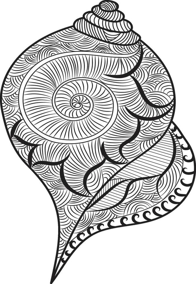 Adult Coloring Page vector