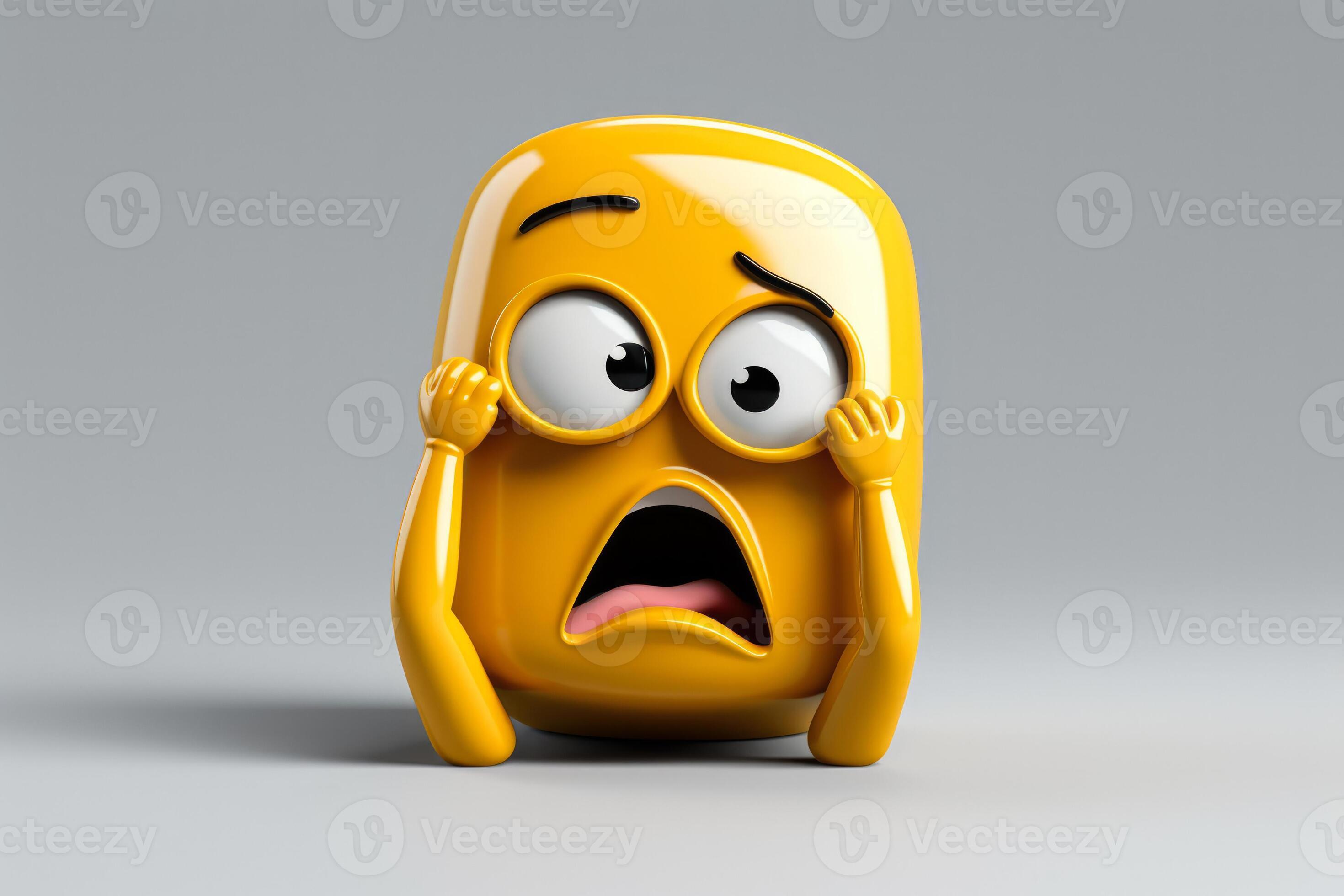 3D facepalm emoticon sad expression shaking head isolated on gray 29944500  Stock Photo at Vecteezy