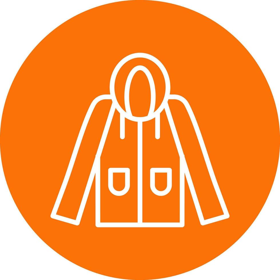 Raincoat Vector Icon Design