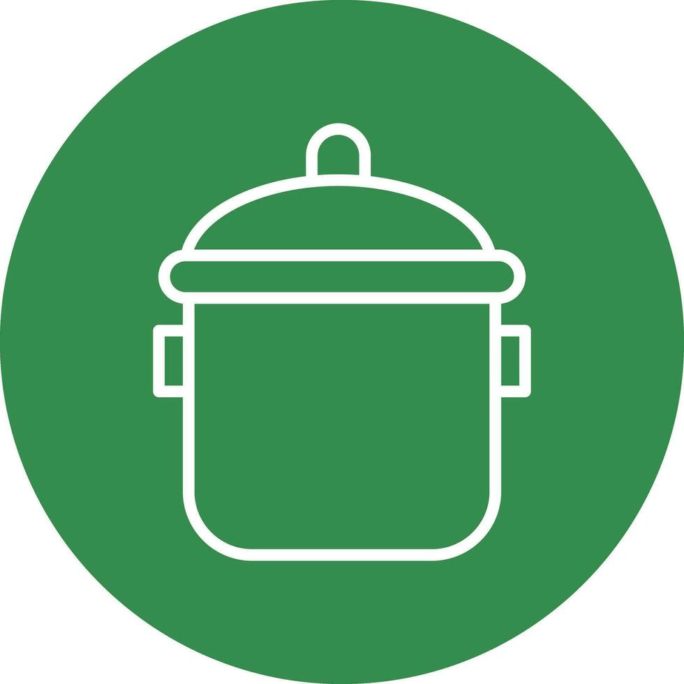 Cooking pot Vector Icon Design