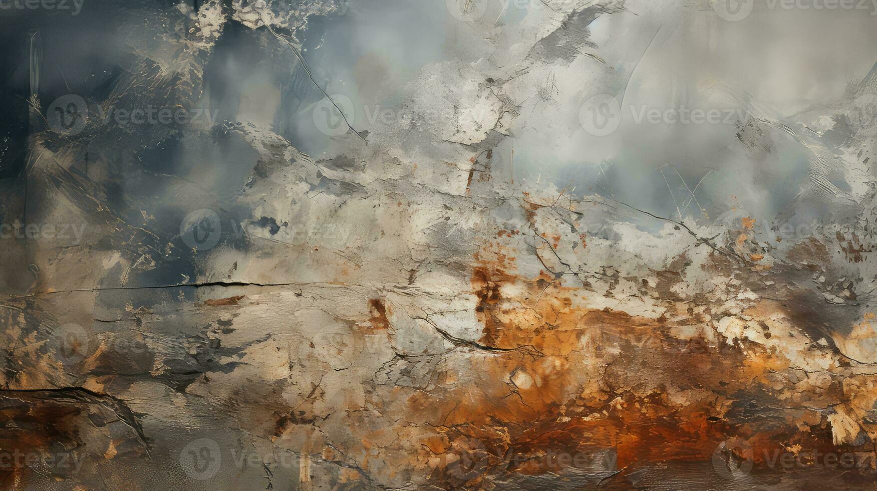 Raw Grit Close-Up of Dusty Gray Concrete Texture Generative AI photo
