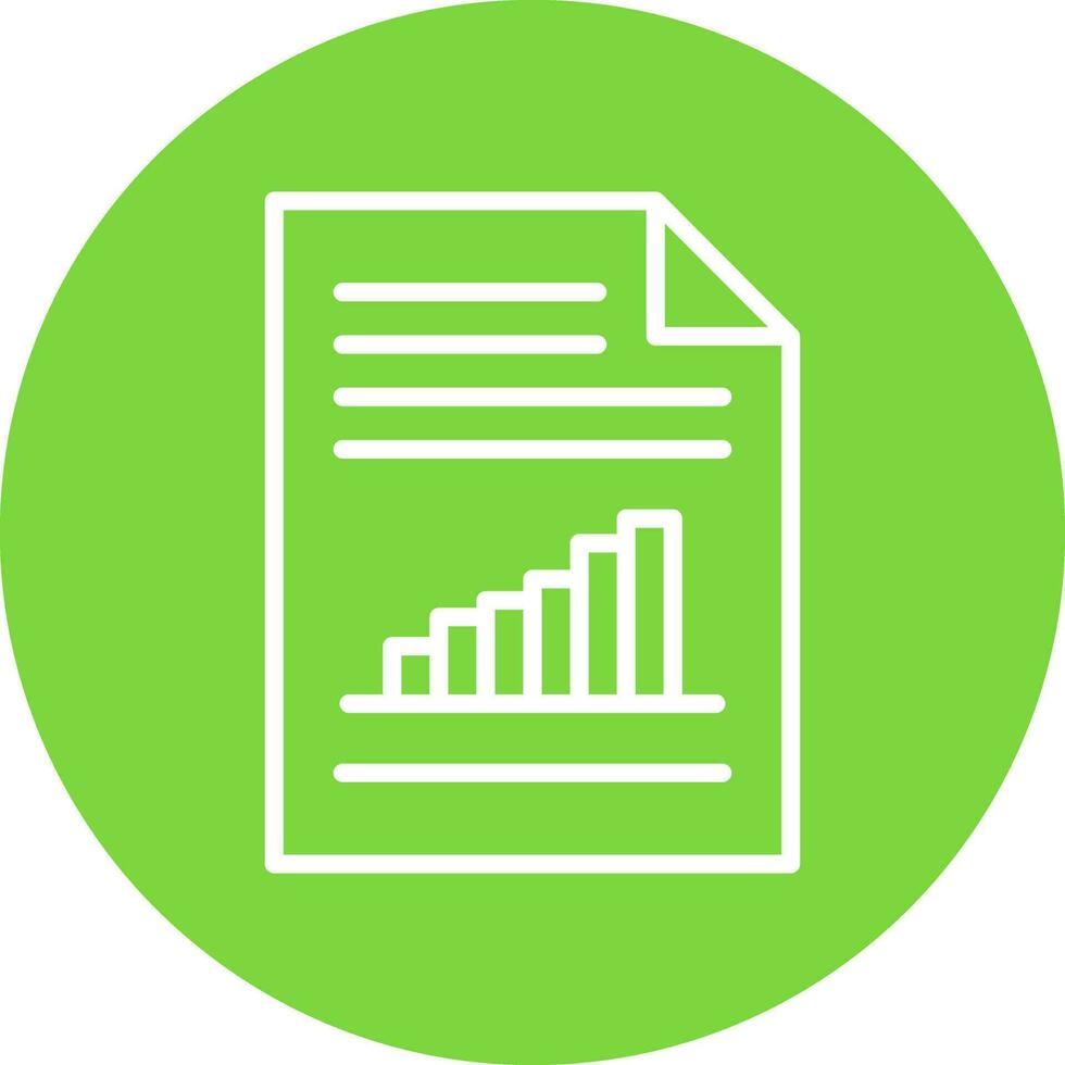 Bar Chart Vector Icon Design