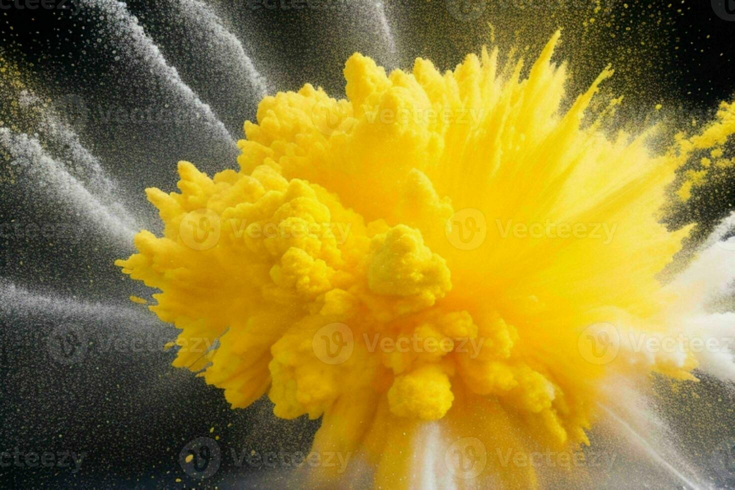 Abstract powder explosion background. AI Generative Pro Photo