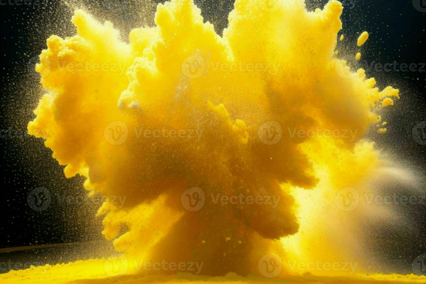 Abstract powder explosion background. AI Generative Pro Photo