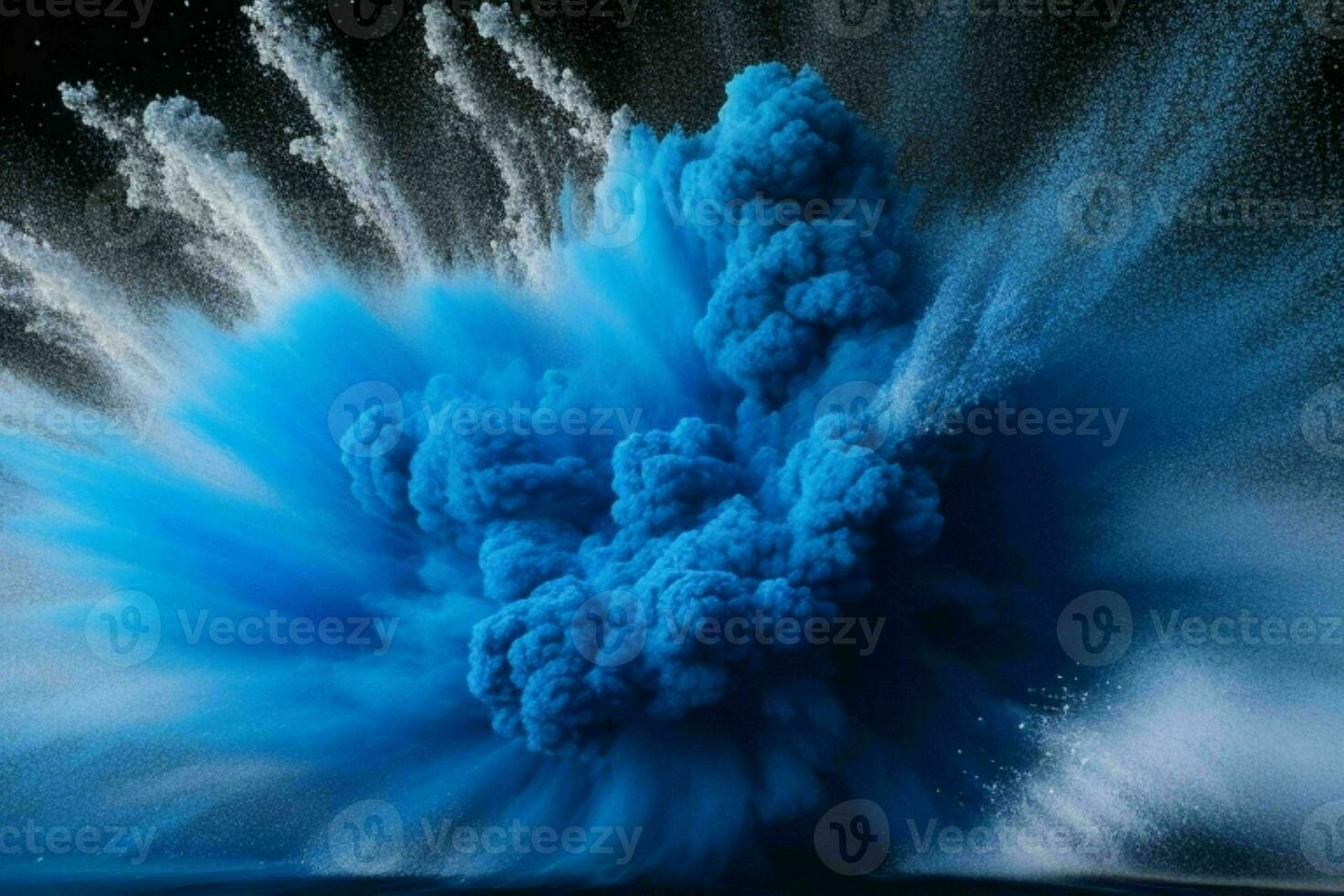 Abstract powder explosion background. AI Generative Pro Photo