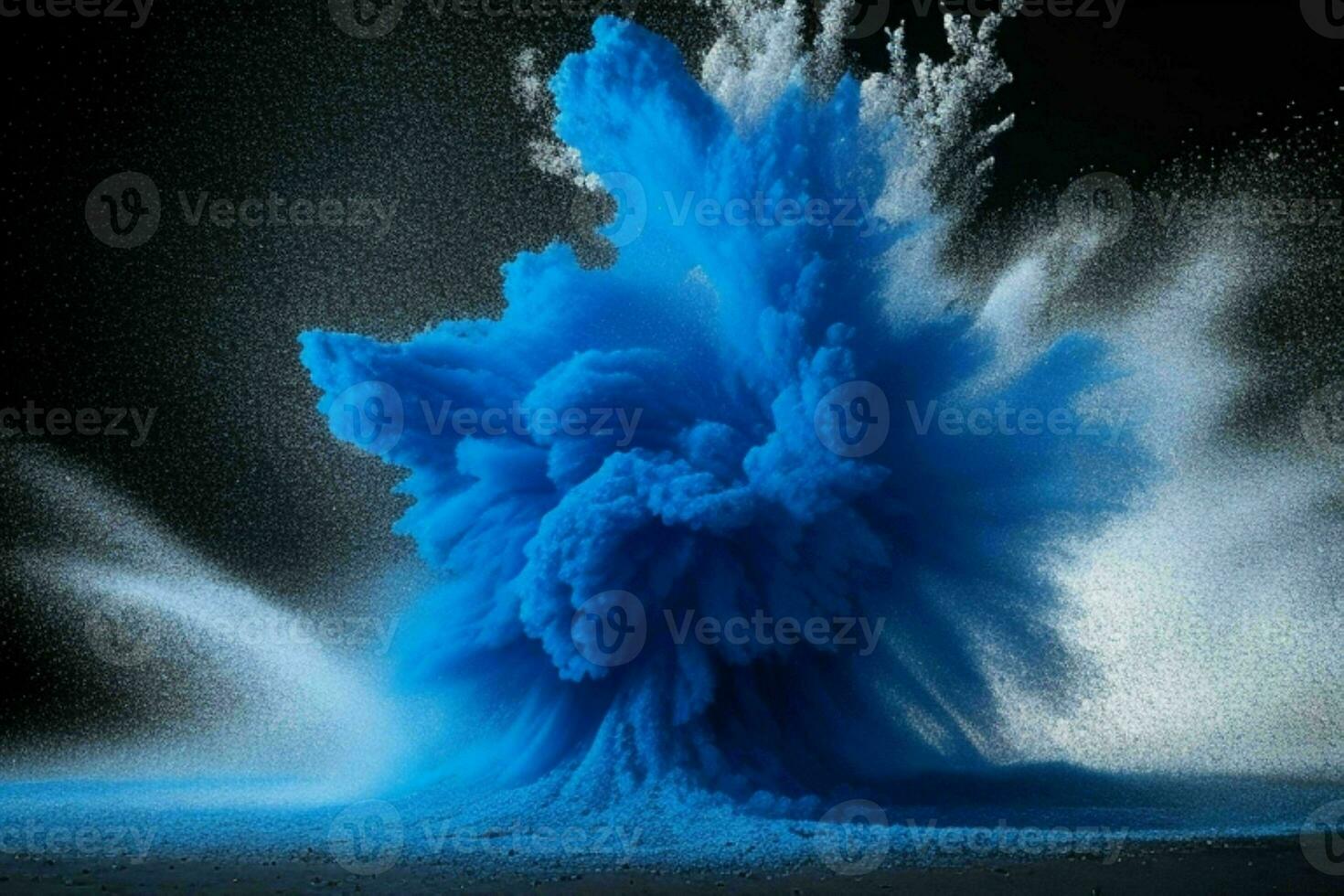 Abstract powder explosion background. AI Generative Pro Photo