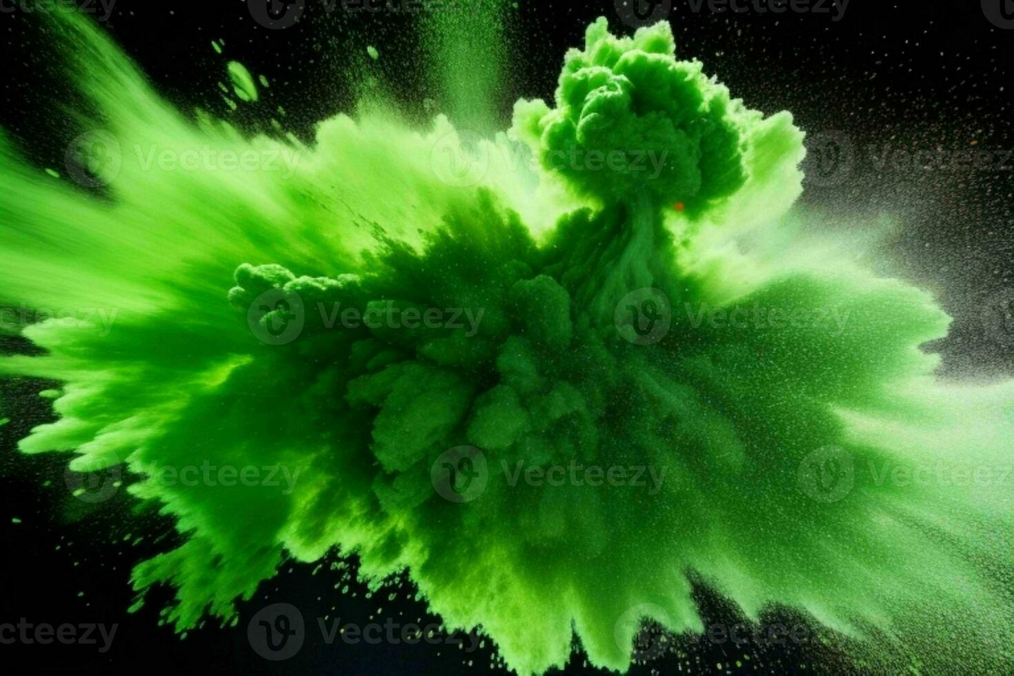 Abstract powder explosion background. AI Generative Pro Photo