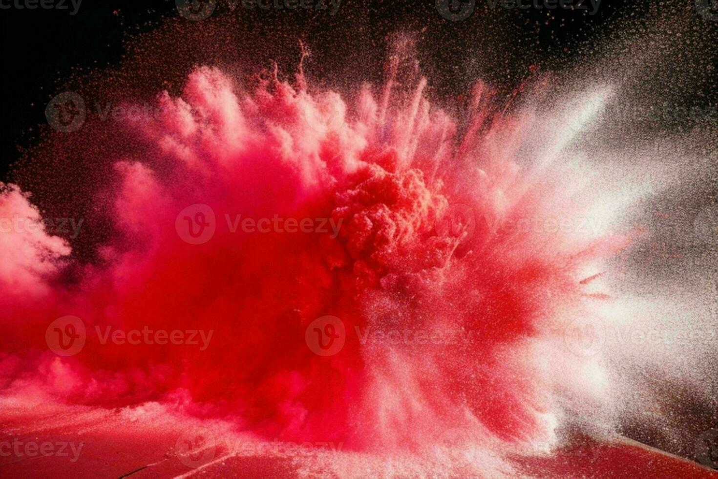 Abstract powder explosion background. AI Generative Pro Photo