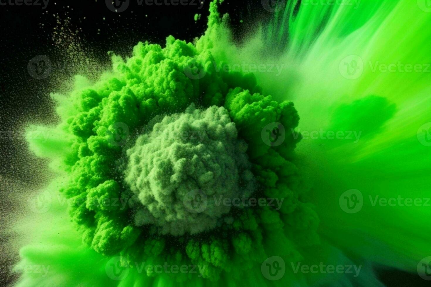 Abstract powder explosion background. AI Generative Pro Photo