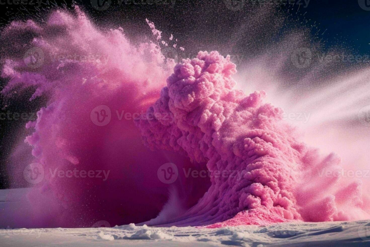 Abstract powder explosion background. AI Generative Pro Photo
