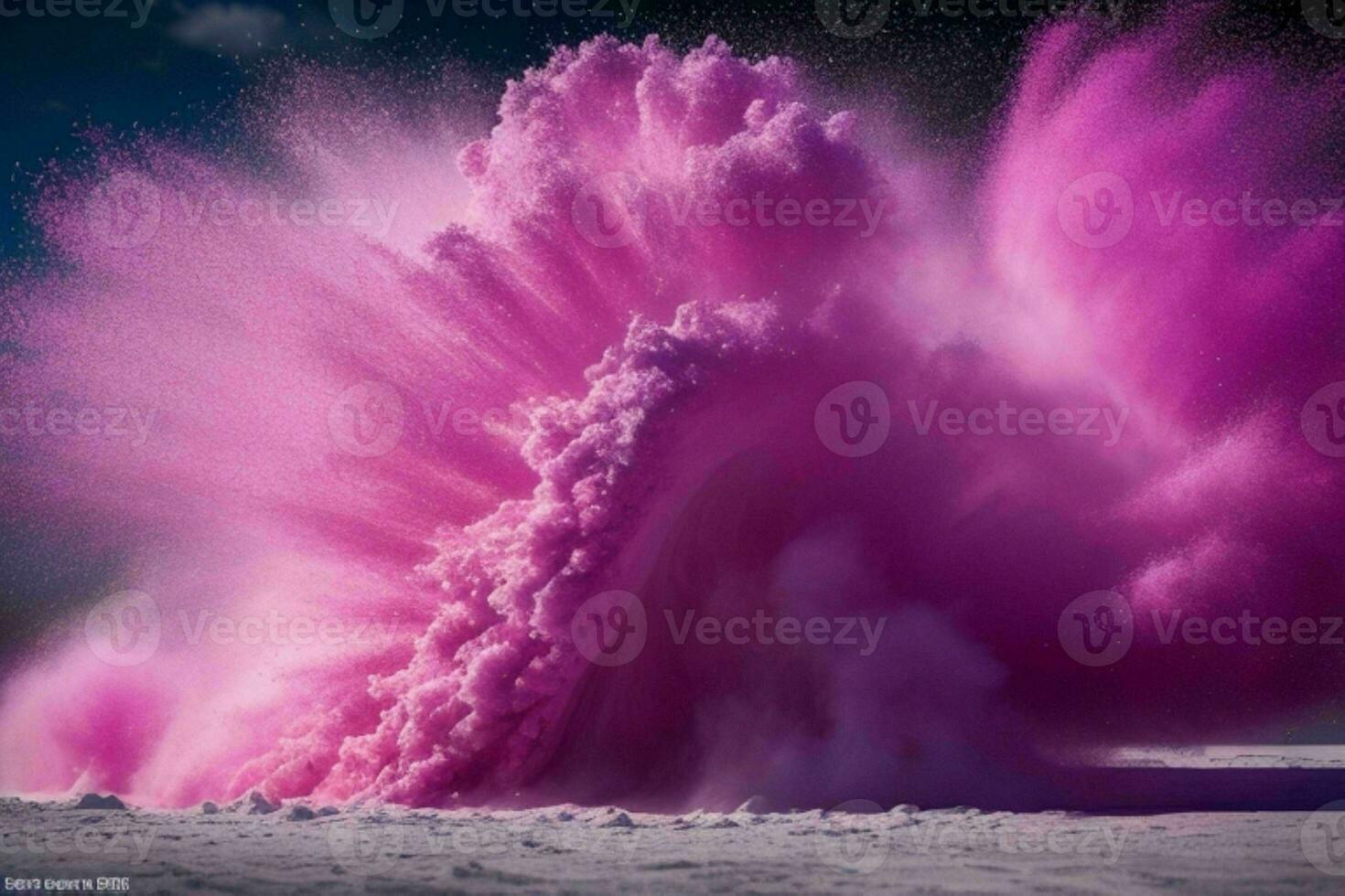 Abstract powder explosion background. AI Generative Pro Photo