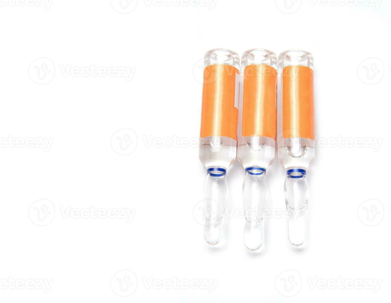 ampule on white background photo