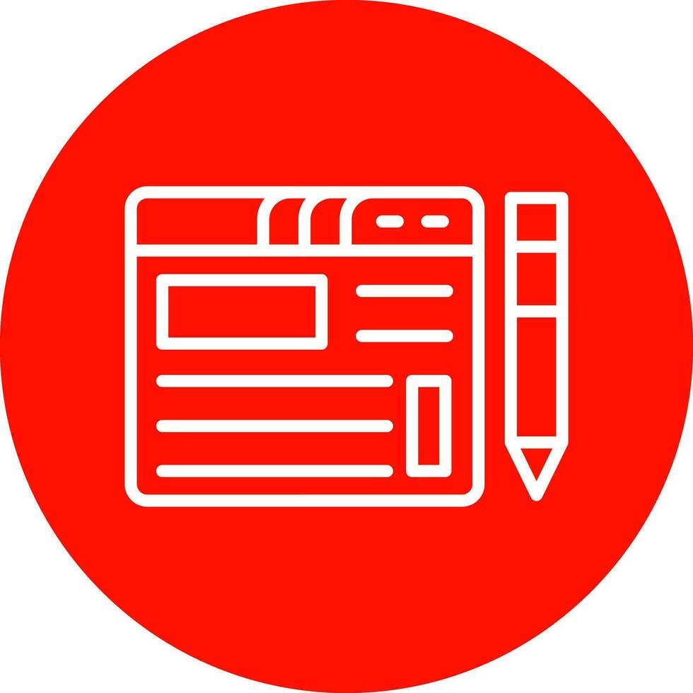 Blogging Vector Icon Design