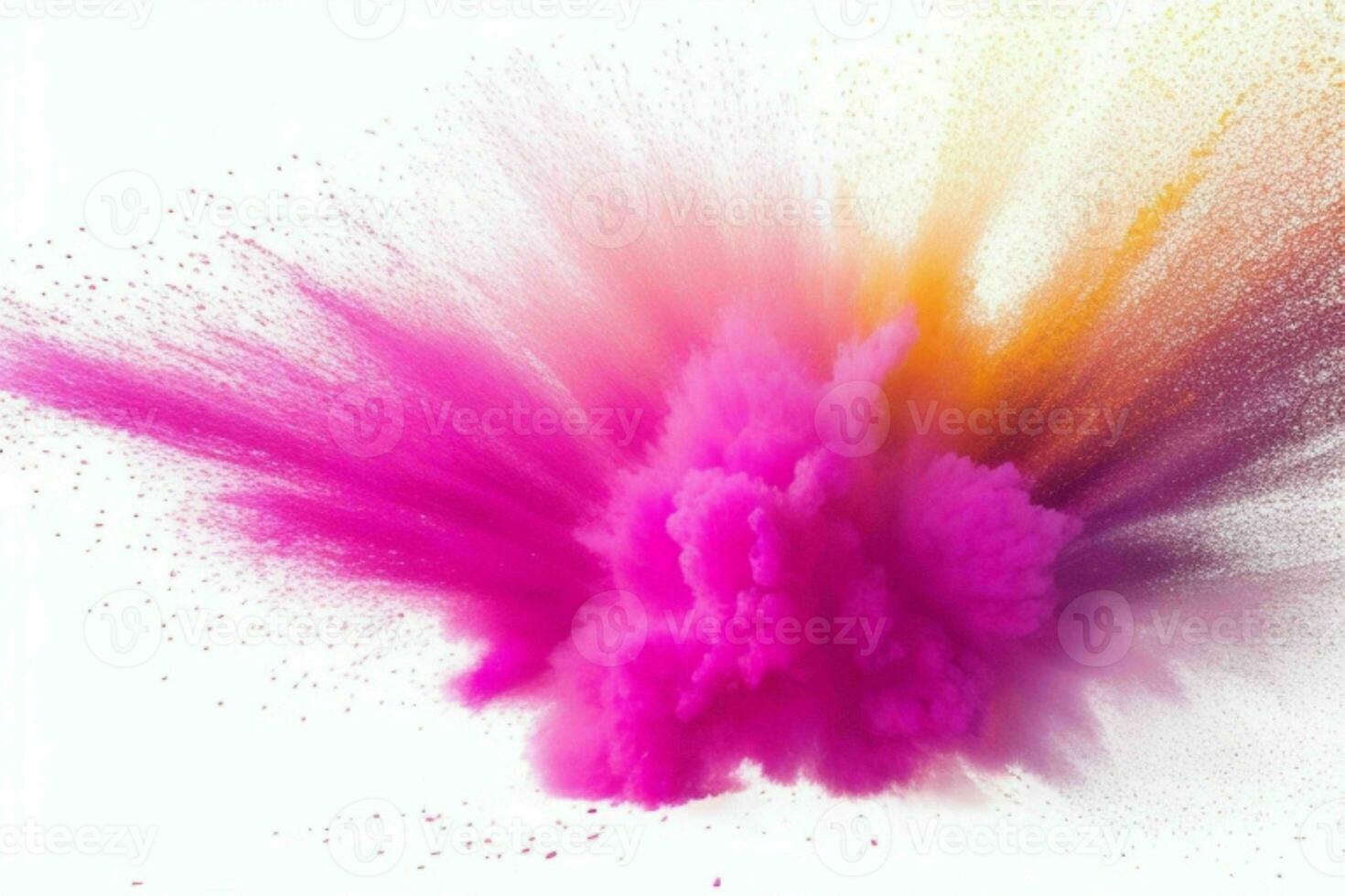 Abstract powder explosion background. AI Generative Pro Photo