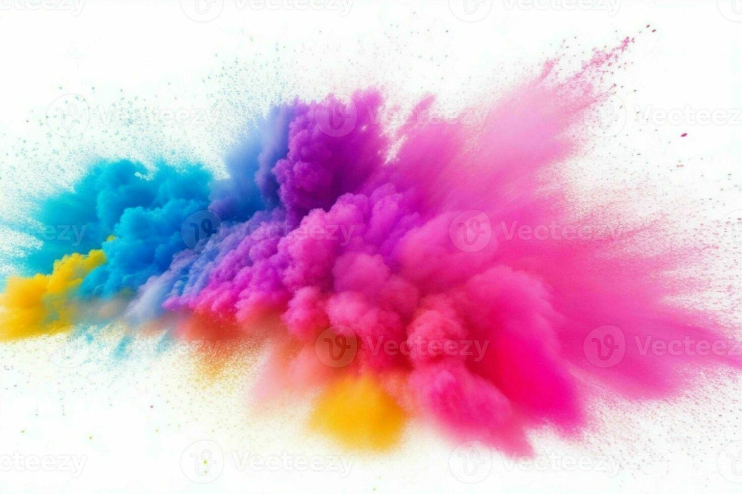 Abstract powder explosion background. AI Generative Pro Photo