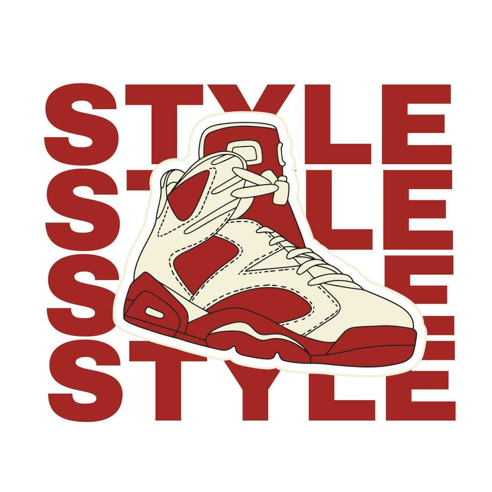 Sneaker shoes . Concept. Flat design. Vector illustration. Sneakers in flat style. Sneakers side view. Fashion sneakers.