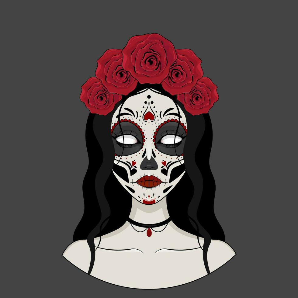 Sugar Skull Girl vector