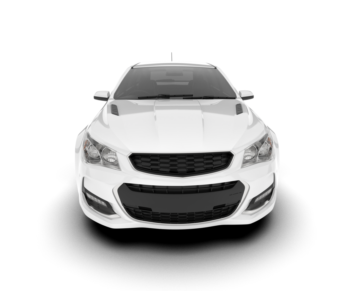 blanco moderno coche aislado en transparente antecedentes. 3d representación - ilustración png